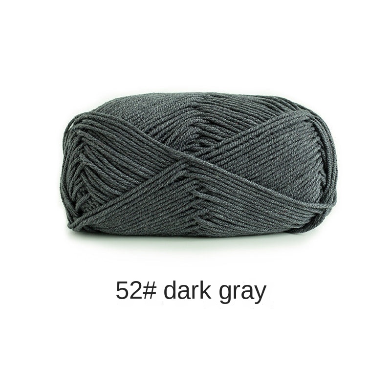 4-ply combed Cotton &  Acrylic hand knitting yarn 50g hand-woven gift crochet rod hat scarf sweater handmade gift-HOOKSTH