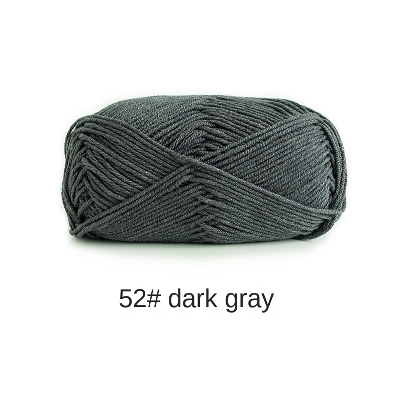 4-ply combed Cotton &  Acrylic hand knitting yarn 50g hand-woven gift crochet rod hat scarf sweater handmade gift-HOOKSTH