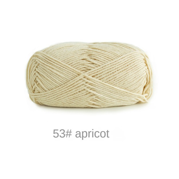 Orange Yellow Brown 4-ply combed Cotton &  Acrylic hand knitting yarn 50g hand-woven gift crochet rod hat scarf sweater handmade gift-HOOKSTH