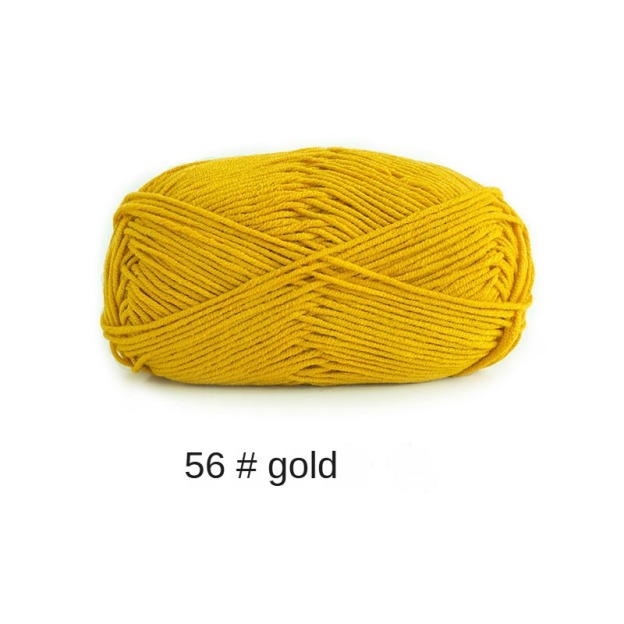 Orange Yellow Brown 4-ply combed Cotton &  Acrylic hand knitting yarn 50g hand-woven gift crochet rod hat scarf sweater handmade gift-HOOKSTH
