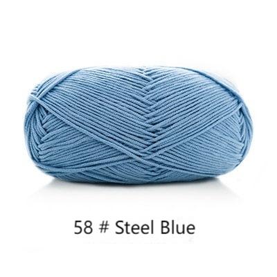 5-ply combed Cotton &  Acrylic hand knitting yarn 100g hand-woven gift crochet rod hat scarf sweater handmade gift diy clothes bag-HOOKSTH