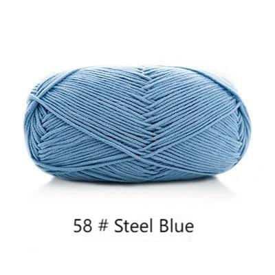 5-ply combed Cotton &  Acrylic hand knitting yarn 100g hand-woven gift crochet rod hat scarf sweater handmade gift diy clothes bag-HOOKSTH