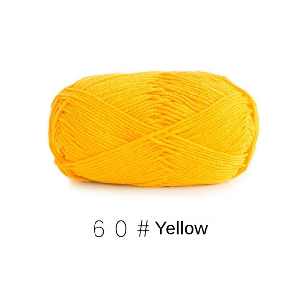 Orange Yellow Brown 4-ply combed Cotton &  Acrylic hand knitting yarn 50g hand-woven gift crochet rod hat scarf sweater handmade gift-HOOKSTH