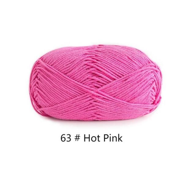 4-ply combed Cotton &  Acrylic hand knitting yarn 50g hand-woven gift crochet rod hat scarf sweater handmade gift-HOOKSTH