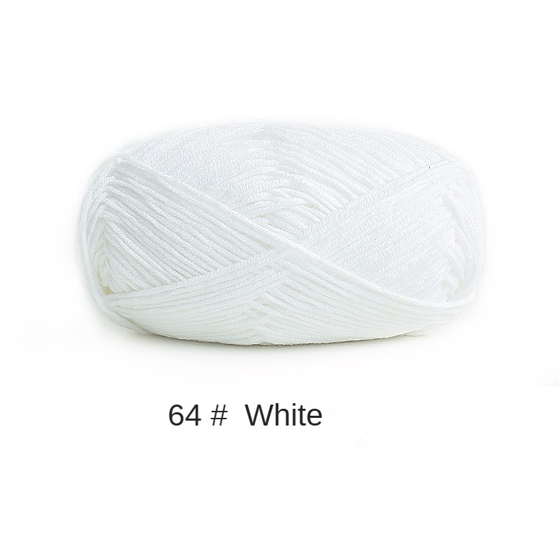 4-ply combed Cotton &  Acrylic hand knitting yarn 50g hand-woven gift crochet rod hat scarf sweater handmade gift-HOOKSTH