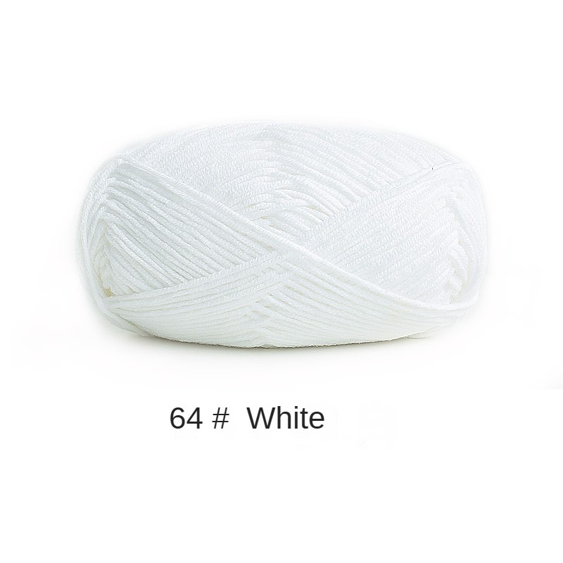 4-ply combed Cotton &  Acrylic hand knitting yarn 50g hand-woven gift crochet rod hat scarf sweater handmade gift-HOOKSTH