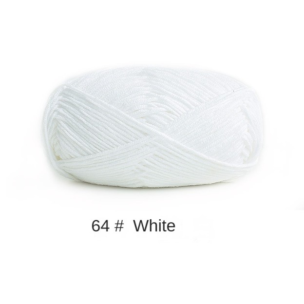 4-ply combed Cotton &  Acrylic hand knitting yarn 50g hand-woven gift crochet rod hat scarf sweater handmade gift-HOOKSTH
