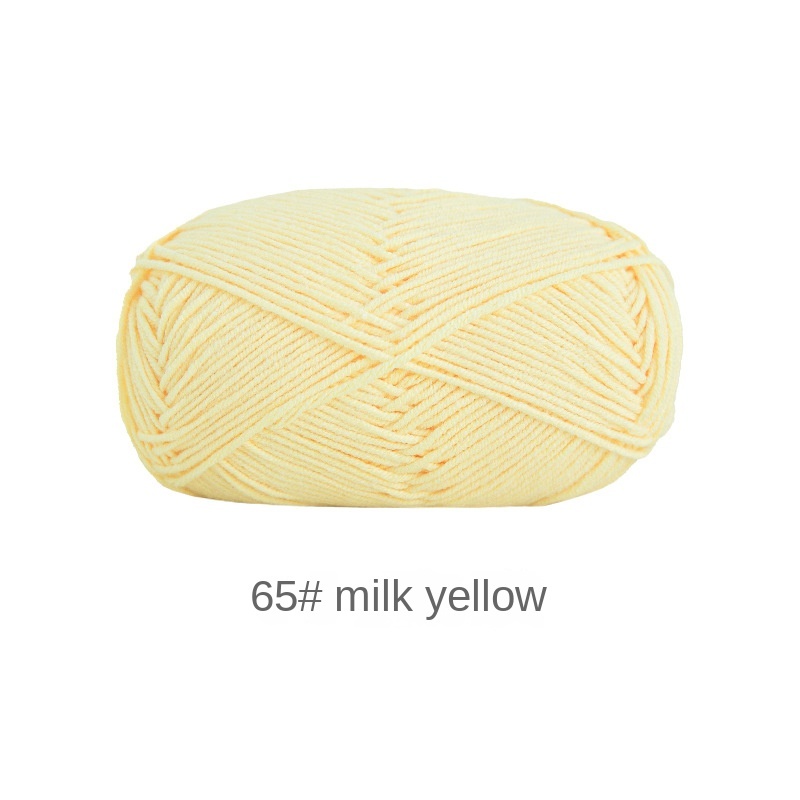 Orange Yellow Brown 4-ply combed Cotton &  Acrylic hand knitting yarn 50g hand-woven gift crochet rod hat scarf sweater handmade gift-HOOKSTH