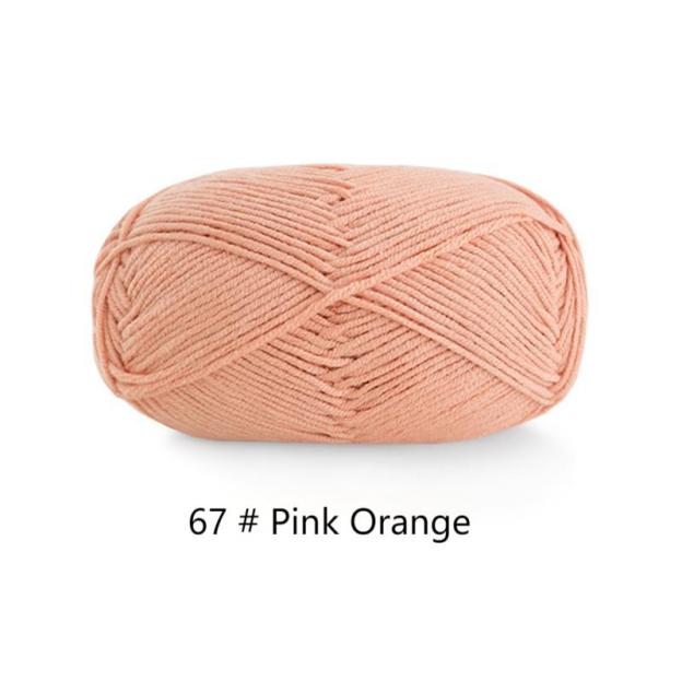 4-ply combed Cotton &  Acrylic hand knitting yarn 50g hand-woven gift crochet rod hat scarf sweater handmade gift-HOOKSTH
