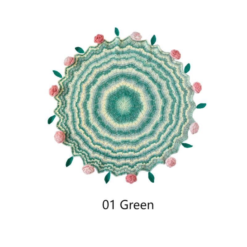 Timeless Bouquet | Handmade crocheted bouquet blanket cape