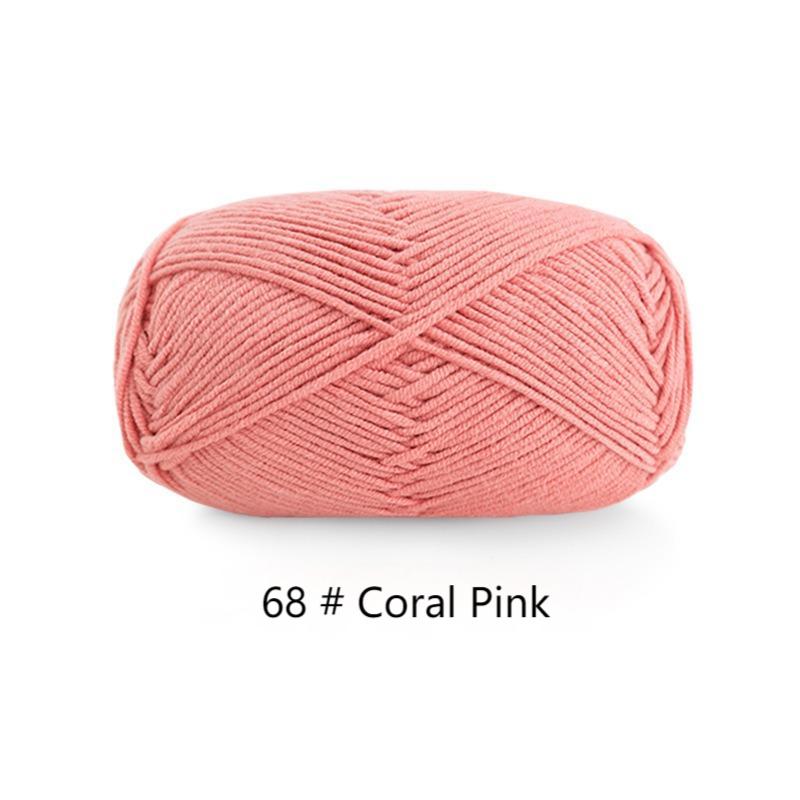 Su Su sister home wool 4 strands milk combed cotton wool ball hand-knitted a package of 10 ball crochet rod