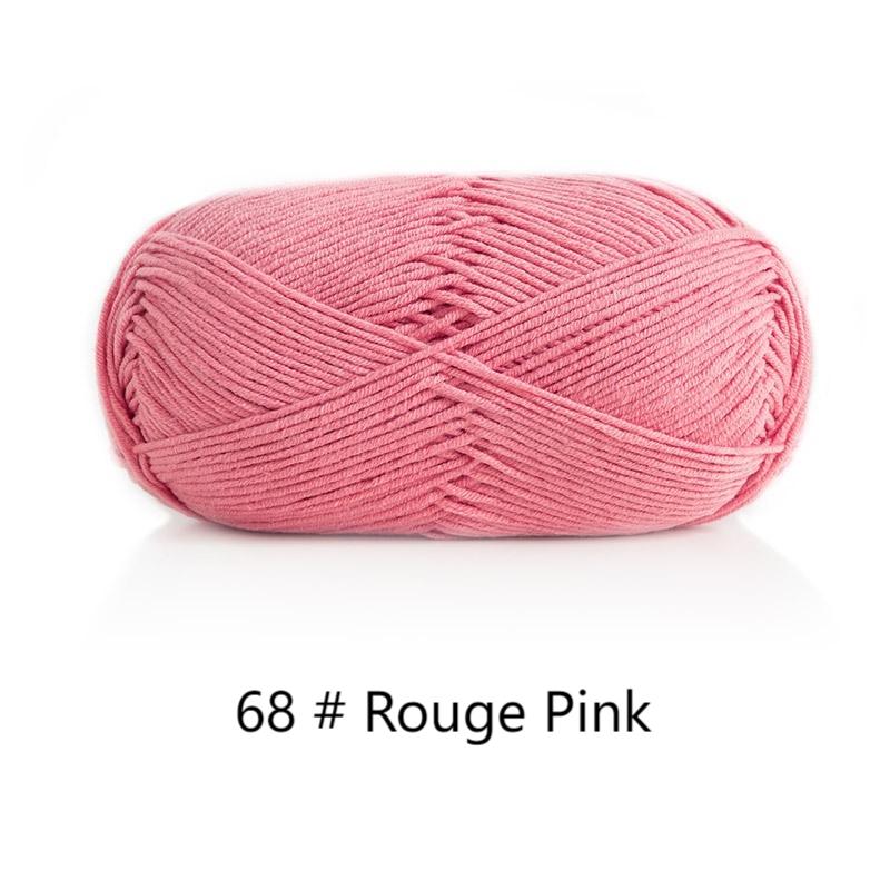 5-ply combed Cotton &  Acrylic hand knitting yarn 100g hand-woven gift crochet rod hat scarf sweater handmade gift diy clothes bag-HOOKSTH