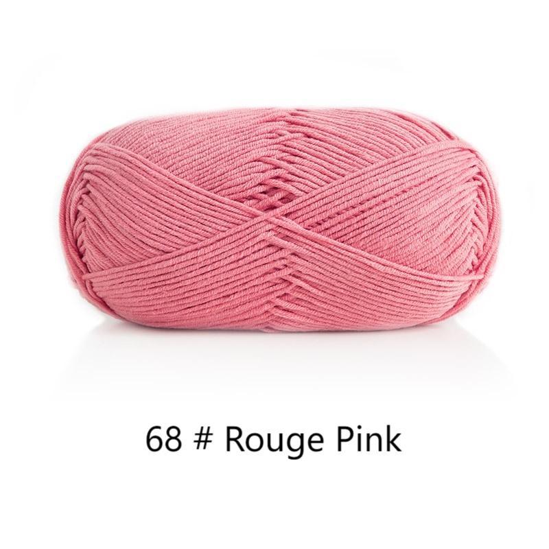 5-ply combed Cotton &  Acrylic hand knitting yarn 100g hand-woven gift crochet rod hat scarf sweater handmade gift diy clothes bag-HOOKSTH