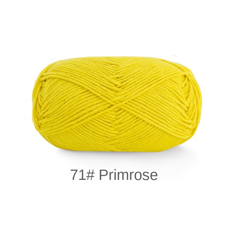 Orange Yellow Brown 4-ply combed Cotton &  Acrylic hand knitting yarn 50g hand-woven gift crochet rod hat scarf sweater handmade gift-HOOKSTH