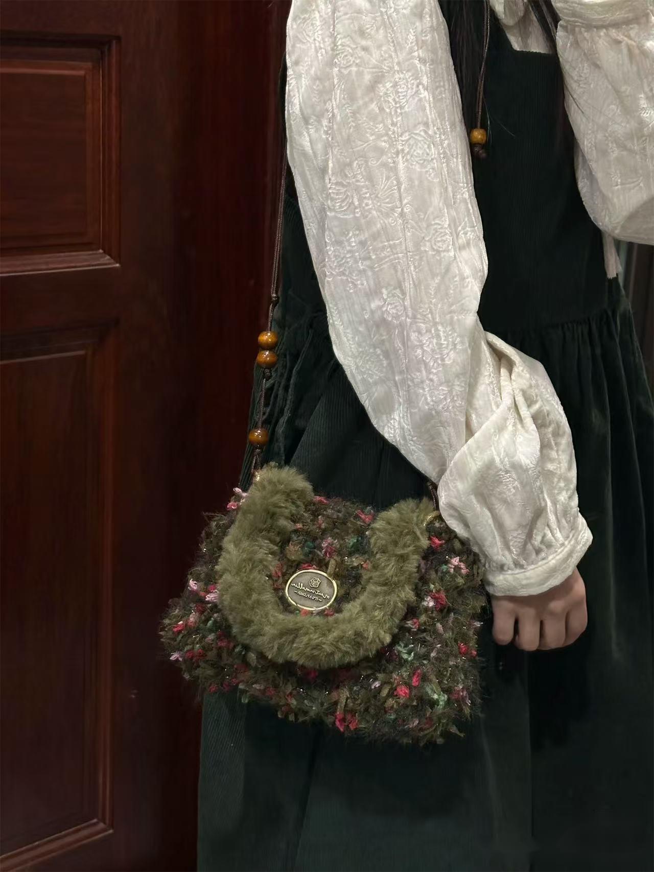 Forest Garden | Hand Mixed Yarn Crochet Bags