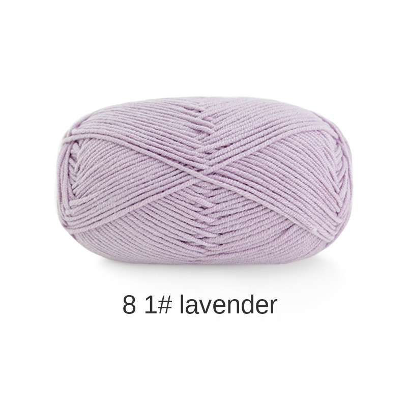 4-ply combed Cotton &  Acrylic hand knitting yarn 50g hand-woven gift crochet rod hat scarf sweater handmade gift-HOOKSTH