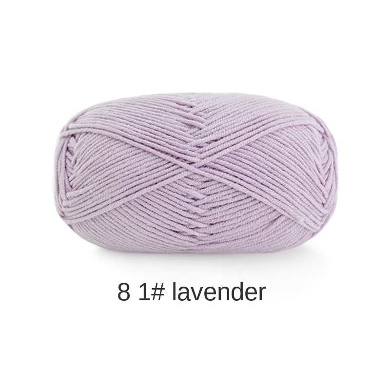 4-ply combed Cotton &  Acrylic hand knitting yarn 50g hand-woven gift crochet rod hat scarf sweater handmade gift-HOOKSTH