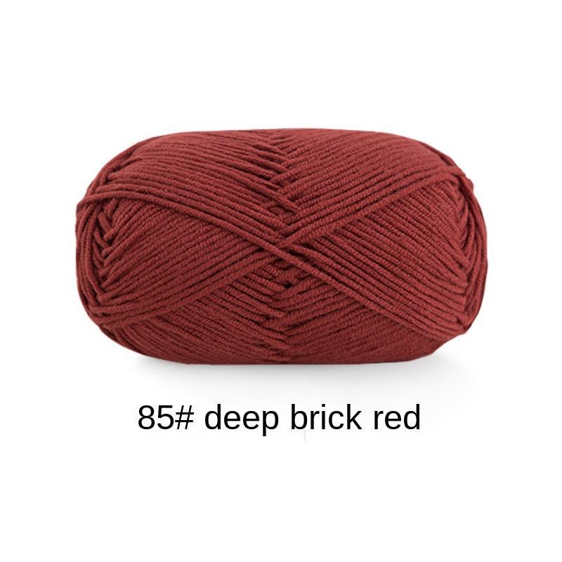 Su Su sister home wool 4 strands milk combed cotton wool ball hand-knitted a package of 10 ball crochet rod