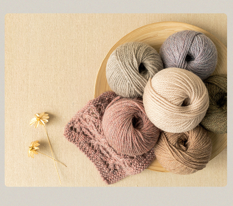 Morandi 8# Australian Merino wool yarn hand-woven gift crochet rod hat scarf sweater handmade gift diy clothes bag-HOOKSTH