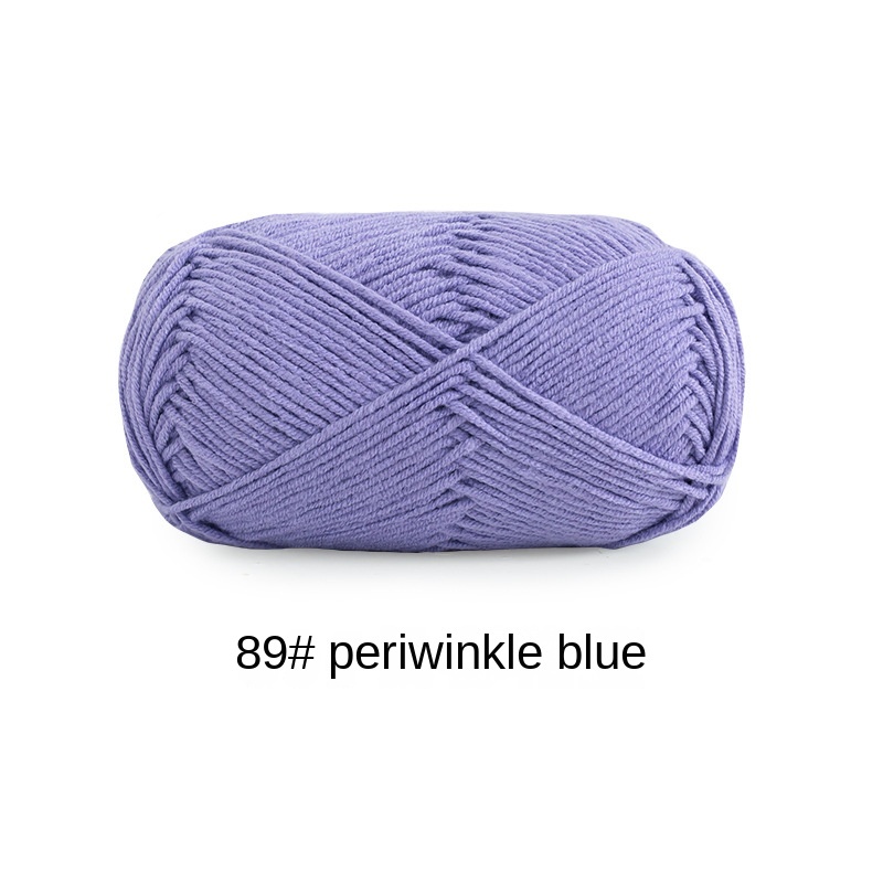 4-ply combed Cotton &  Acrylic hand knitting yarn 50g hand-woven gift crochet rod hat scarf sweater handmade gift-HOOKSTH