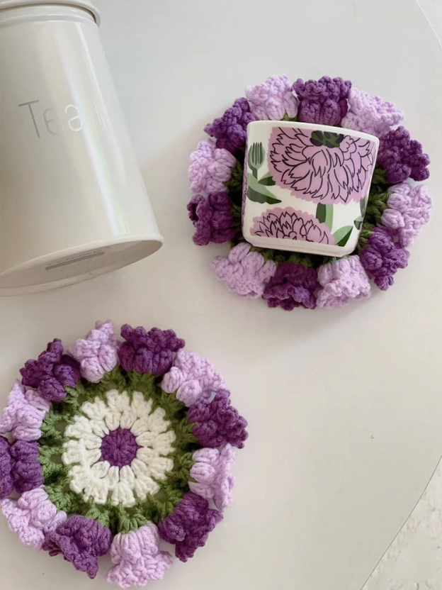 The Secret of Lily of the Valley | Handmade Crochet Coaster