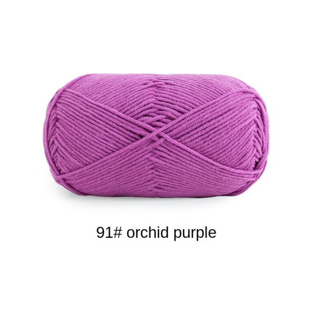 4-ply combed Cotton &  Acrylic hand knitting yarn 50g hand-woven gift crochet rod hat scarf sweater handmade gift-HOOKSTH