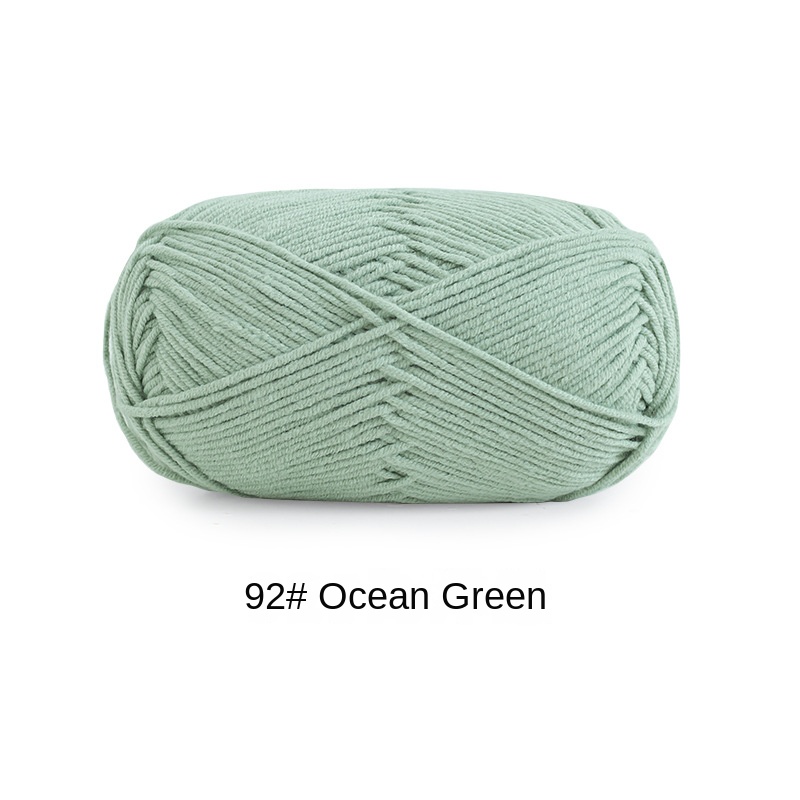 4-ply combed Cotton &  Acrylic hand knitting yarn 50g hand-woven gift crochet rod hat scarf sweater handmade gift-HOOKSTH