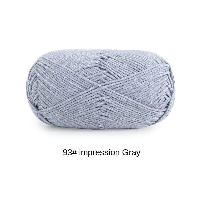 4-ply combed Cotton &  Acrylic hand knitting yarn 50g hand-woven gift crochet rod hat scarf sweater handmade gift-HOOKSTH