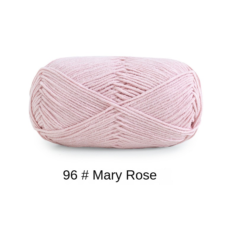 4-ply combed Cotton &  Acrylic hand knitting yarn 50g hand-woven gift crochet rod hat scarf sweater handmade gift-HOOKSTH