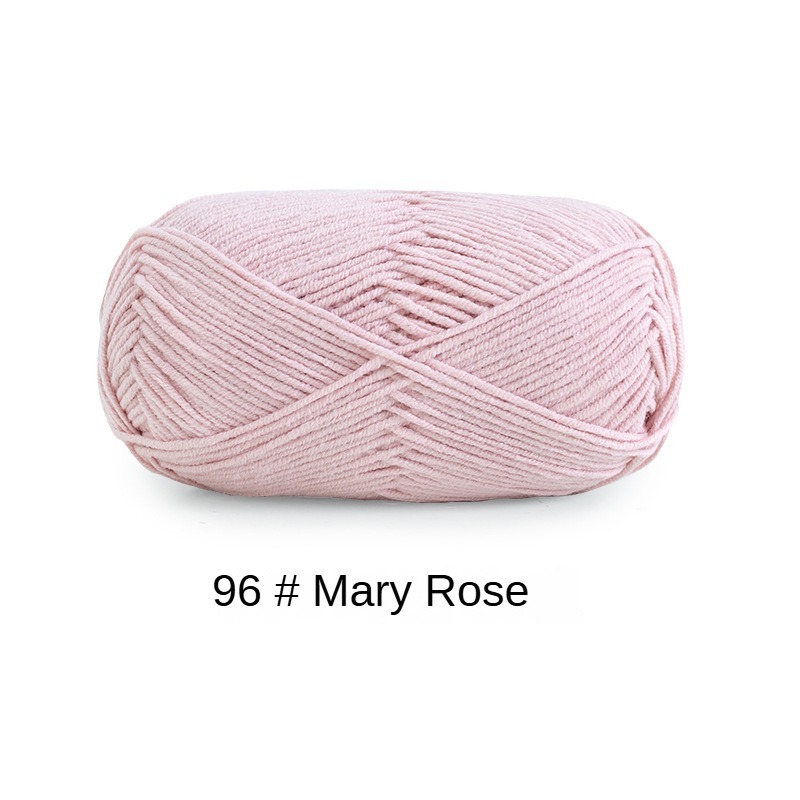 4-ply combed Cotton &  Acrylic hand knitting yarn 50g hand-woven gift crochet rod hat scarf sweater handmade gift-HOOKSTH