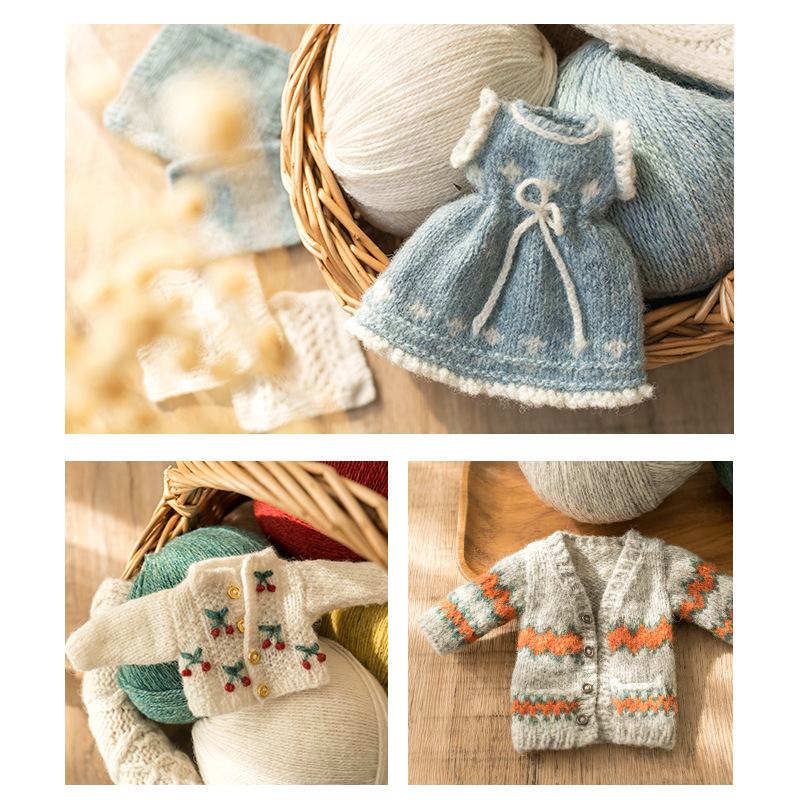 Hand knitting Australian Merino wool yarn hand-woven gift crochet rod hat scarf sweater handmade gift diy clothes bag-HOOKSTH