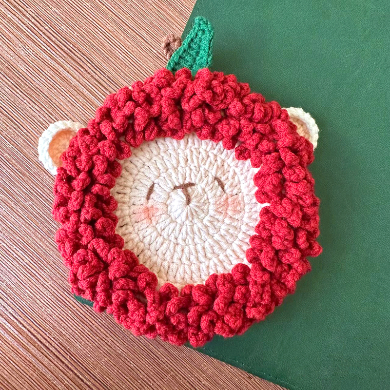 Meet Bob the Sheep | Handmade Crochet Coaster