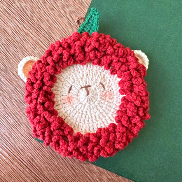 Meet Bob the Sheep | Handmade Crochet Coaster