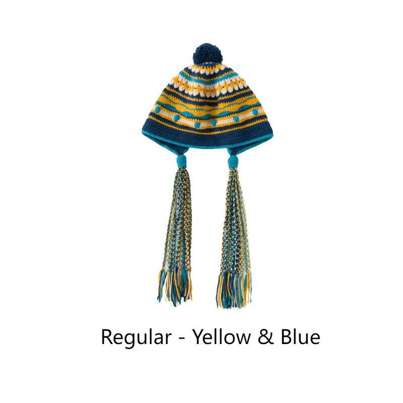 Block ear Hat Handmade DIY hat crochet yarn wool ball homemade material package-HOOKSTH