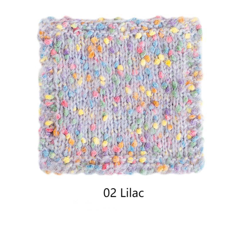 Pointillist cotton yarn hand-woven gift crochet rod hat scarf sweater handmade gift diy clothes bag-HOOKSTH