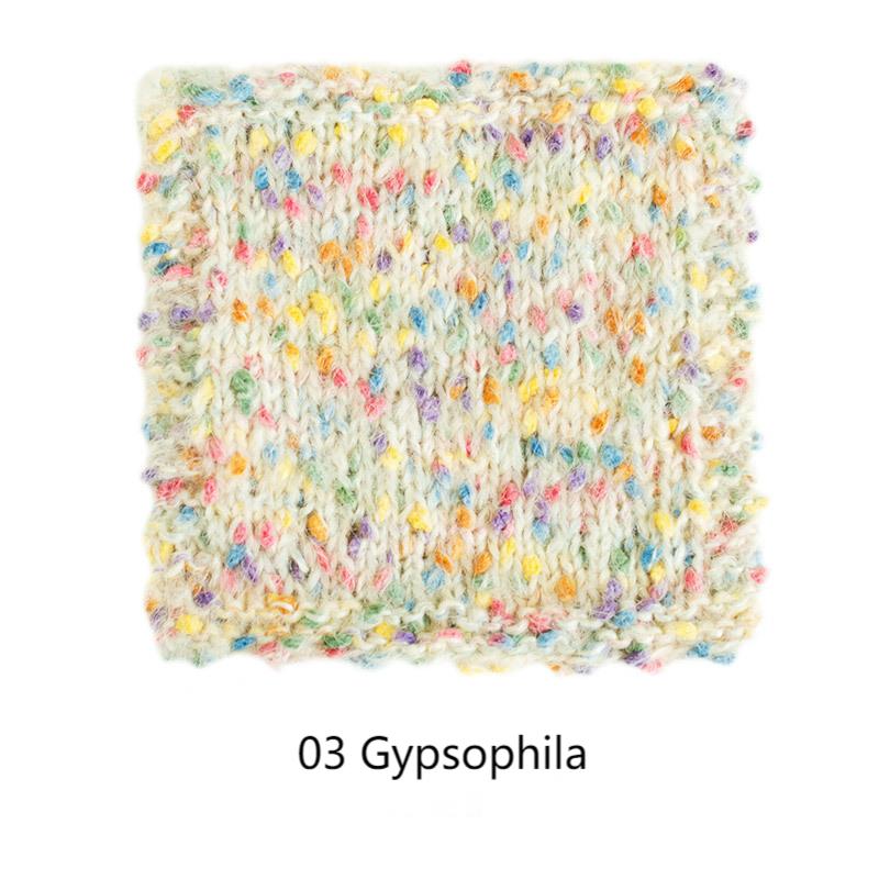 Pointillist cotton yarn hand-woven gift crochet rod hat scarf sweater handmade gift diy clothes bag-HOOKSTH