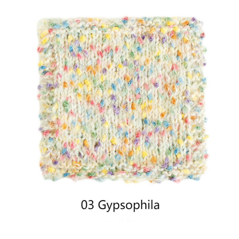 Pointillist cotton yarn hand-woven gift crochet rod hat scarf sweater handmade gift diy clothes bag-HOOKSTH