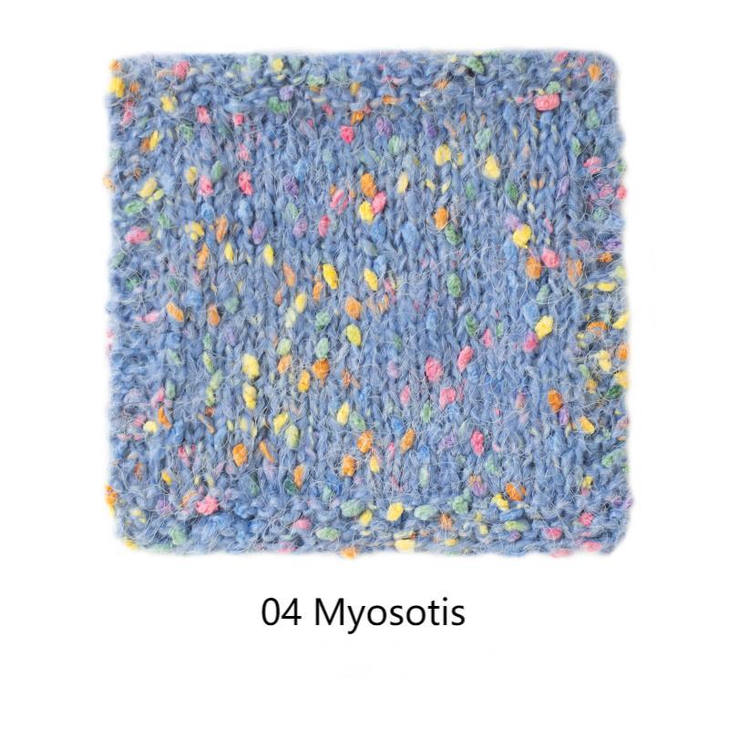 Pointillist cotton yarn hand-woven gift crochet rod hat scarf sweater handmade gift diy clothes bag-HOOKSTH