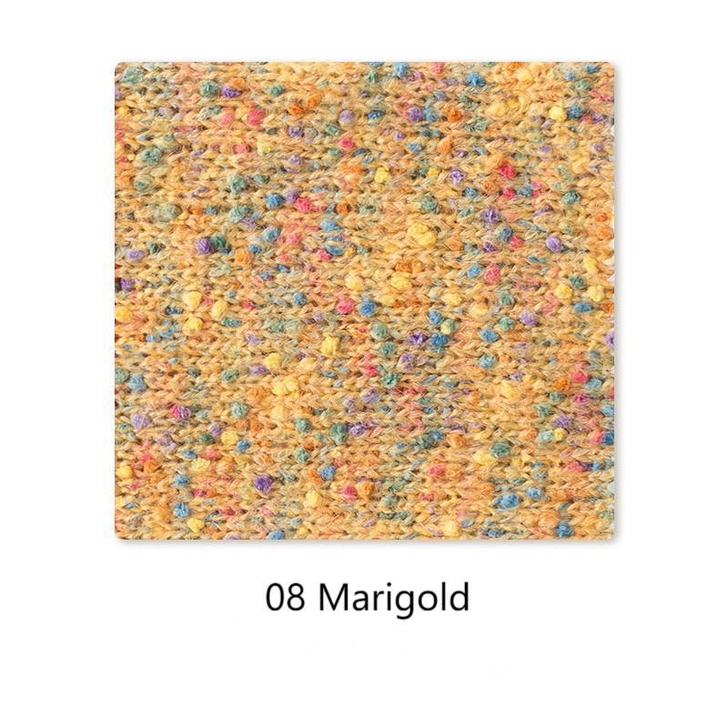 Pointillist cotton yarn hand-woven gift crochet rod hat scarf sweater handmade gift diy clothes bag-HOOKSTH