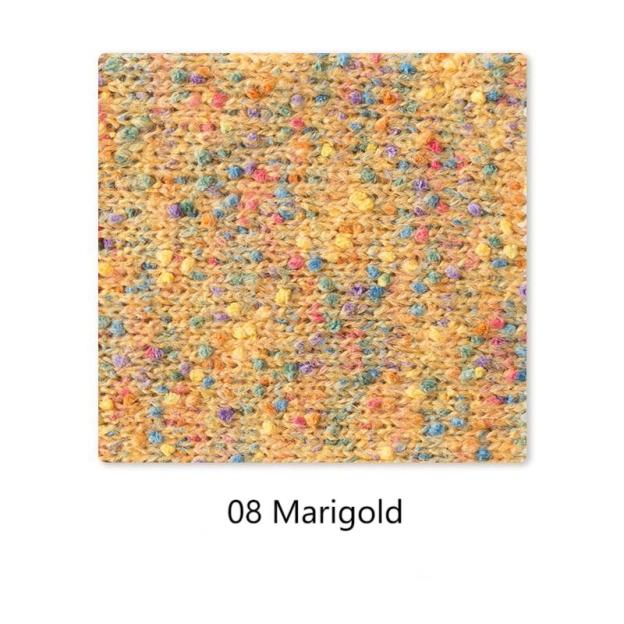 Pointillist cotton yarn hand-woven gift crochet rod hat scarf sweater handmade gift diy clothes bag-HOOKSTH