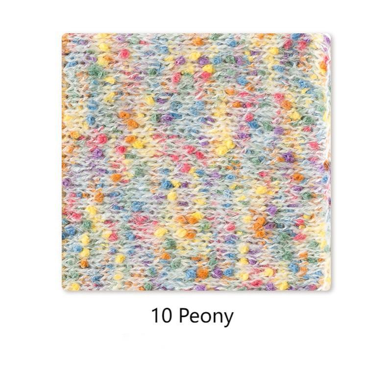 Pointillist cotton yarn hand-woven gift crochet rod hat scarf sweater handmade gift diy clothes bag-HOOKSTH