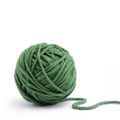 Green Cyan 4-ply combed Cotton &  Acrylic hand knitting yarn 50g hand-woven gift crochet rod hat scarf sweater handmade gift