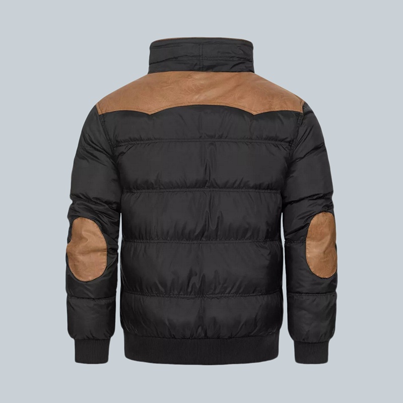 𝗧𝗵𝗲 𝗡𝗼𝗿𝘁𝗵 𝗙𝗮𝗰𝗲- Giacca bomber in pelle di cashmere con collo alto vintage