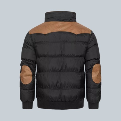 𝗧𝗵𝗲 𝗡𝗼𝗿𝘁𝗵 𝗙𝗮𝗰𝗲- Giacca bomber in pelle di cashmere con collo alto vintage