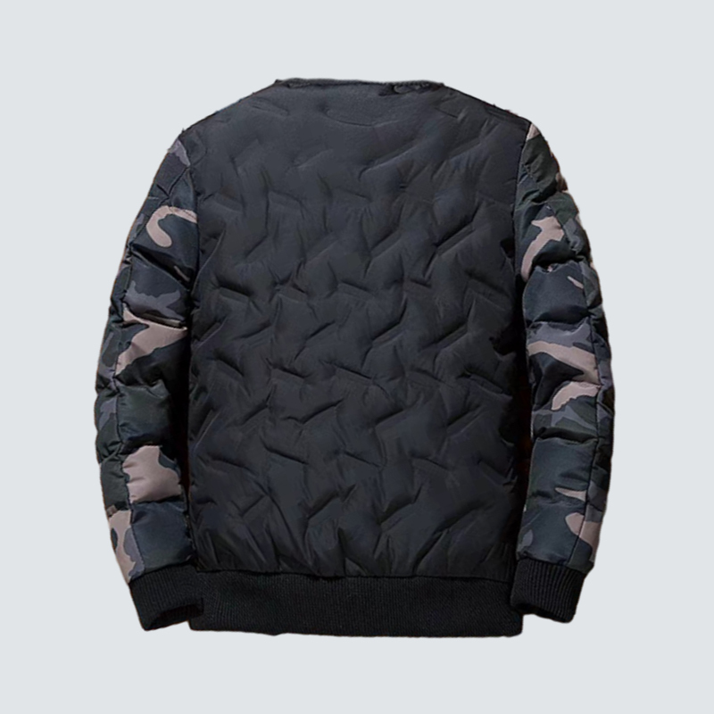 The Nokdjrth Face - Giacca Uomo Invernale in Piuma con Motivo Camo