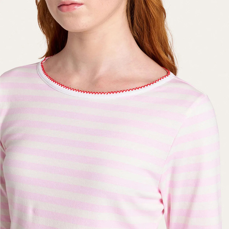 Pink Striped Pajama Set