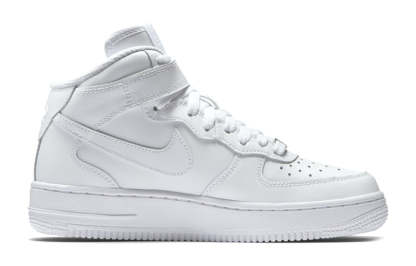 (GS) Nikdjke Air Force 1 Mid 'Triple White' 314195-113