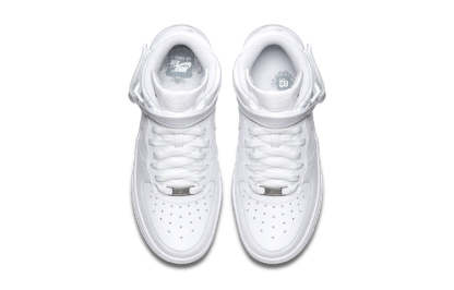 (GS) Nikdjke Air Force 1 Mid 'Triple White' 314195-113