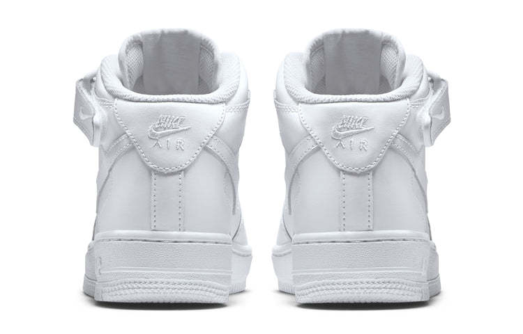 (GS) Nikdjke Air Force 1 Mid 'Triple White' 314195-113
