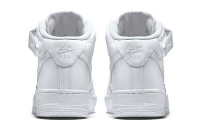 (GS) Nikdjke Air Force 1 Mid 'Triple White' 314195-113
